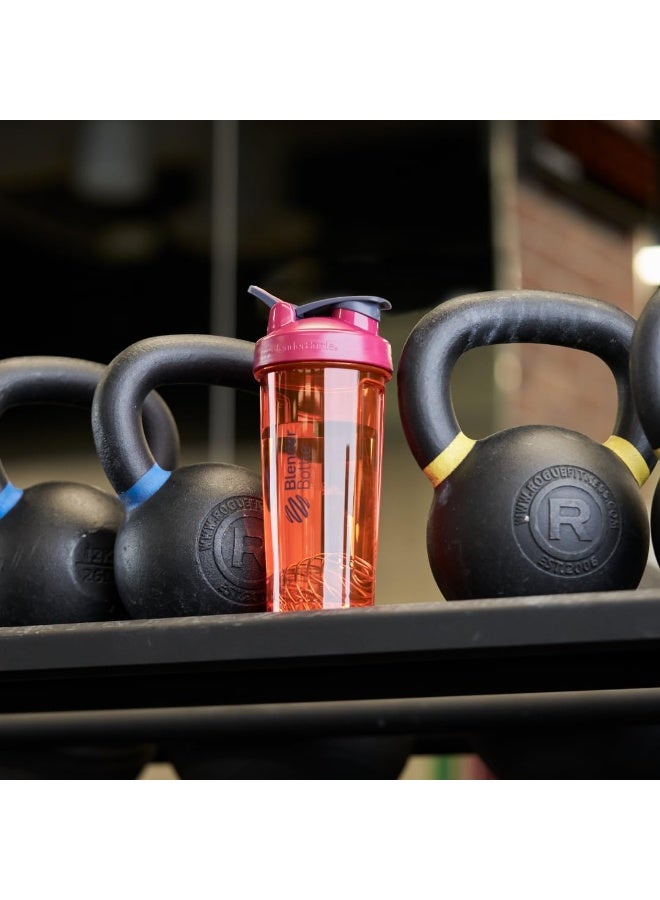BlenderBottle Blender Bottle Shaker Pro Series Perfect For Protein Shakes And Pre Workout, 28-Ounce, Full-Color Coral - Image 5